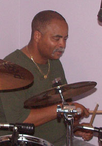 Greg on drums