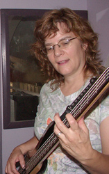 Karen on bass