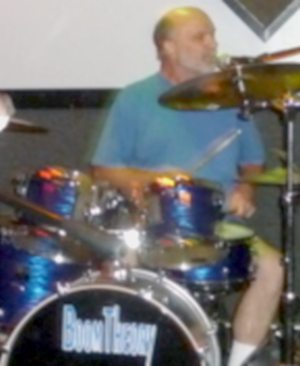 Donn on drums